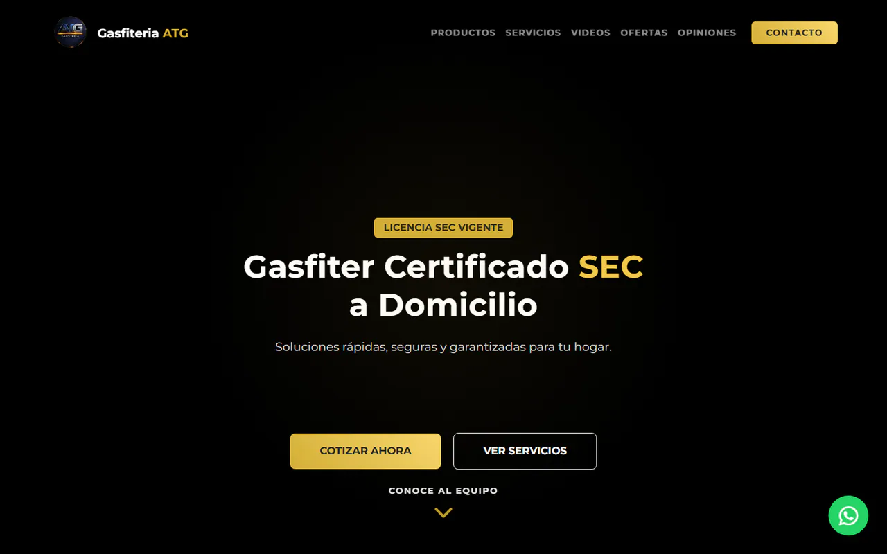 Captura pública de Gasfitería ATG