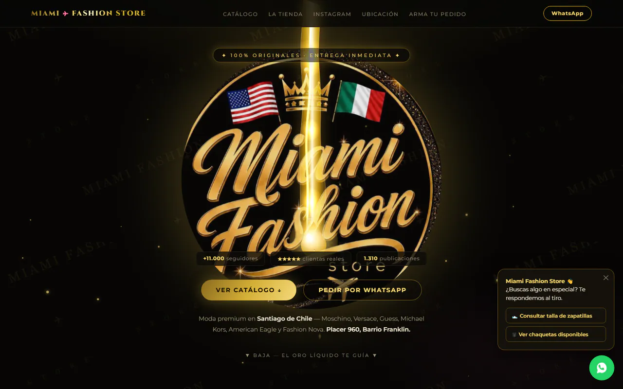Captura pública de Miami Fashion Store